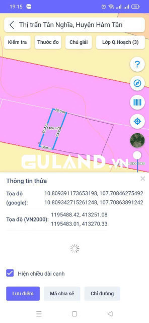 TN133: mảnh 10mx50m, kp5, Tân Nghĩa, Hâm, Bình Thuận.
